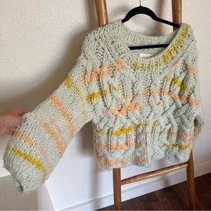 Anthropologie Knit chunky sweater